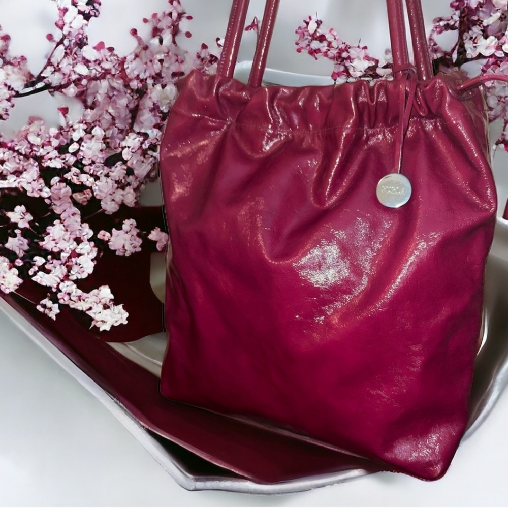 FURLA Patent Leather Hobo EUC